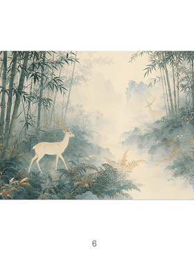 新中式横版吉祥花鸟装饰画牡丹锦鸡燕子海棠客厅茶室国风挂画画芯