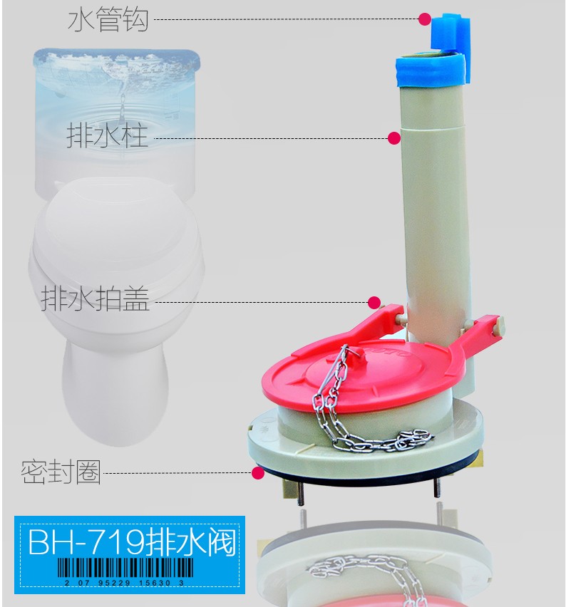 马桶水箱配件适配TOTO/CW870B坐便器马桶侧进水阀排水阀扳手 - 图2