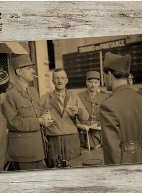 法国二战现代怀旧戴高乐海报画芯