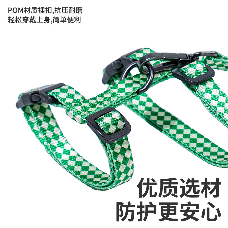zeze猫咪牵引绳工字型可调节防挣脱遛猫背包外出小型犬背心式胸背,淘宝优惠券,粉丝福利购,淘宝优惠卷