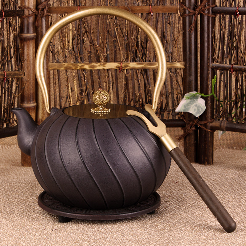 道纹 日本铁壶生铁进口 南部铸铁烧水壶茶壶老铁壶  纯手工无涂层,淘宝优惠券,粉丝福利购,淘宝优惠卷