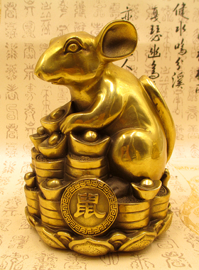 十二生肖袋鼠家居客厅风水摆件