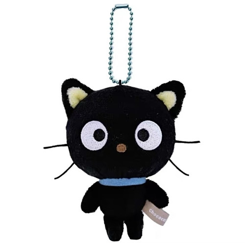 日本代购正品 三丽鸥巧克力猫挂件kitty小黑猫毛绒公仔钥匙扣玩偶 - 图3