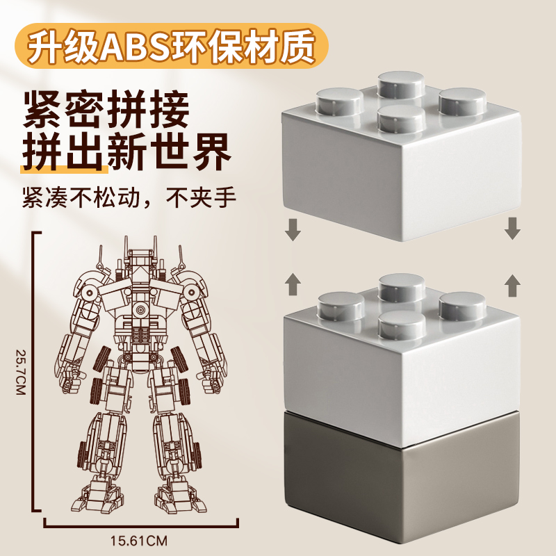 变形擎天大金刚黄蜂乐新款高积木男孩子拼装益智儿童玩具生日礼物 - 图2