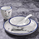 Hotel tableware set four-piece set underglaze color hotel