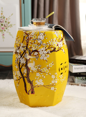 新中式书房卧室居家客厅花卉陶瓷