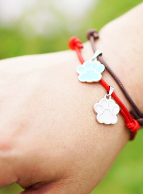 ld原创熊爪手环民族编织情侣