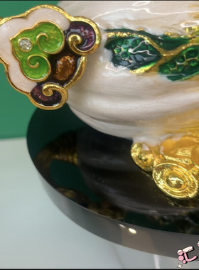 招财进宝白菜摆件珐琅彩家居饰品