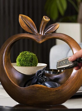 苹果钥匙收纳玄关摆件糖果收纳