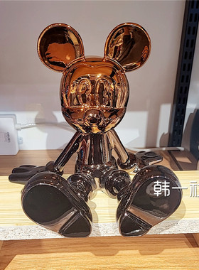 创意卡通坐姿米奇轻奢摆件装饰品