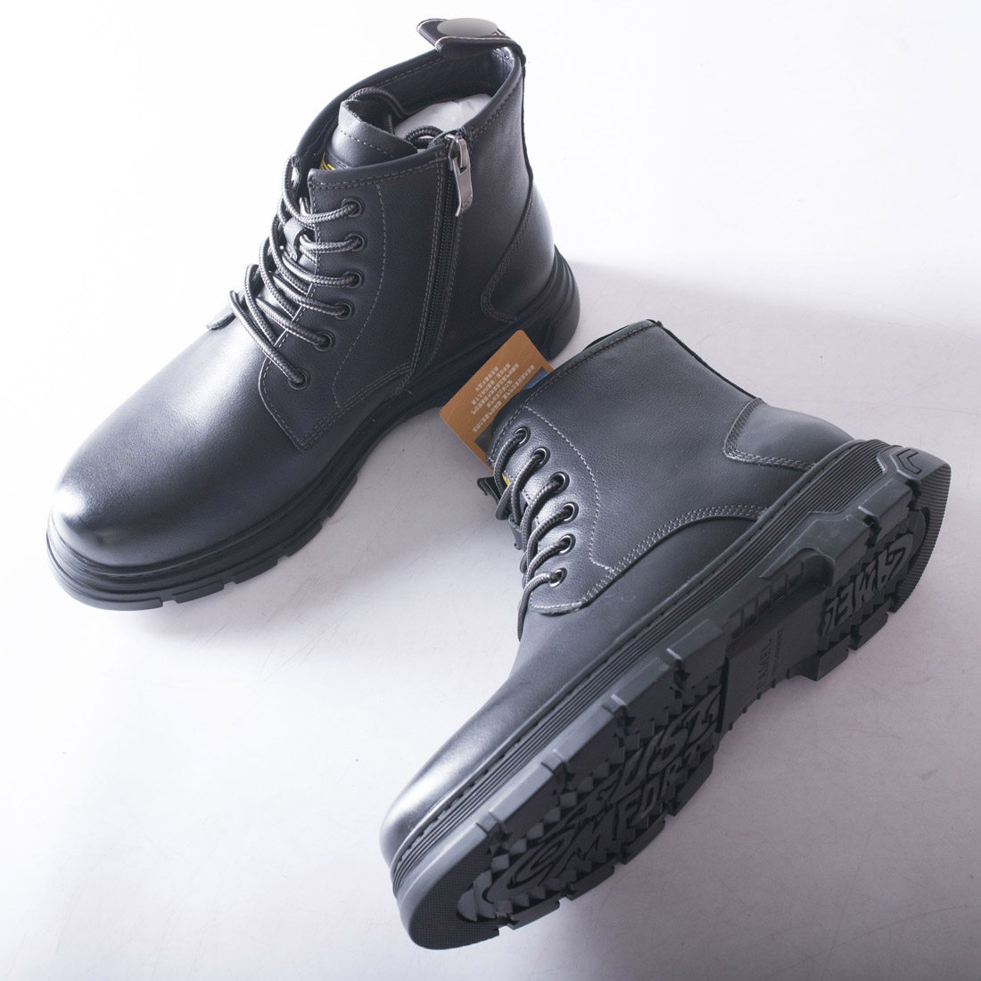 一线品牌撤柜男士高帮黑色皮靴中青年秋冬季系带真皮皮鞋时尚男鞋,淘宝优惠券,粉丝福利购,淘宝优惠卷