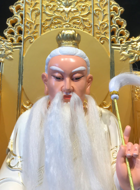 圆光祖师木雕神像摆件实木雕刻圆光大师定制厂家 圣造