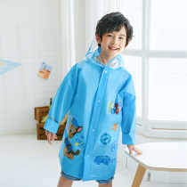 Wang Wang Team Childrens Raincoat Kindergarten Primary School Students with Bag Position Rain Cape Boy baby raincoat 4-year-old 6-year-old Rain
