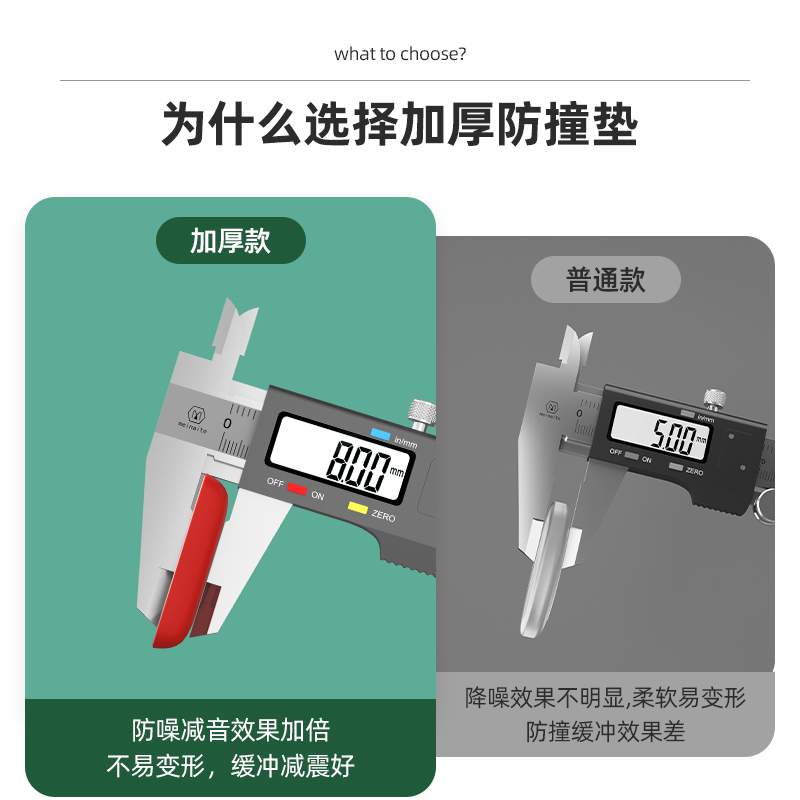 优勤门把手防撞贴加厚硅胶冰箱防碰撞缓冲神器福字开门撞福防撞垫 - 图1