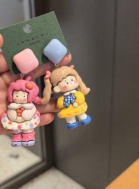沐琪原创手作多巴胺夸张耳夹