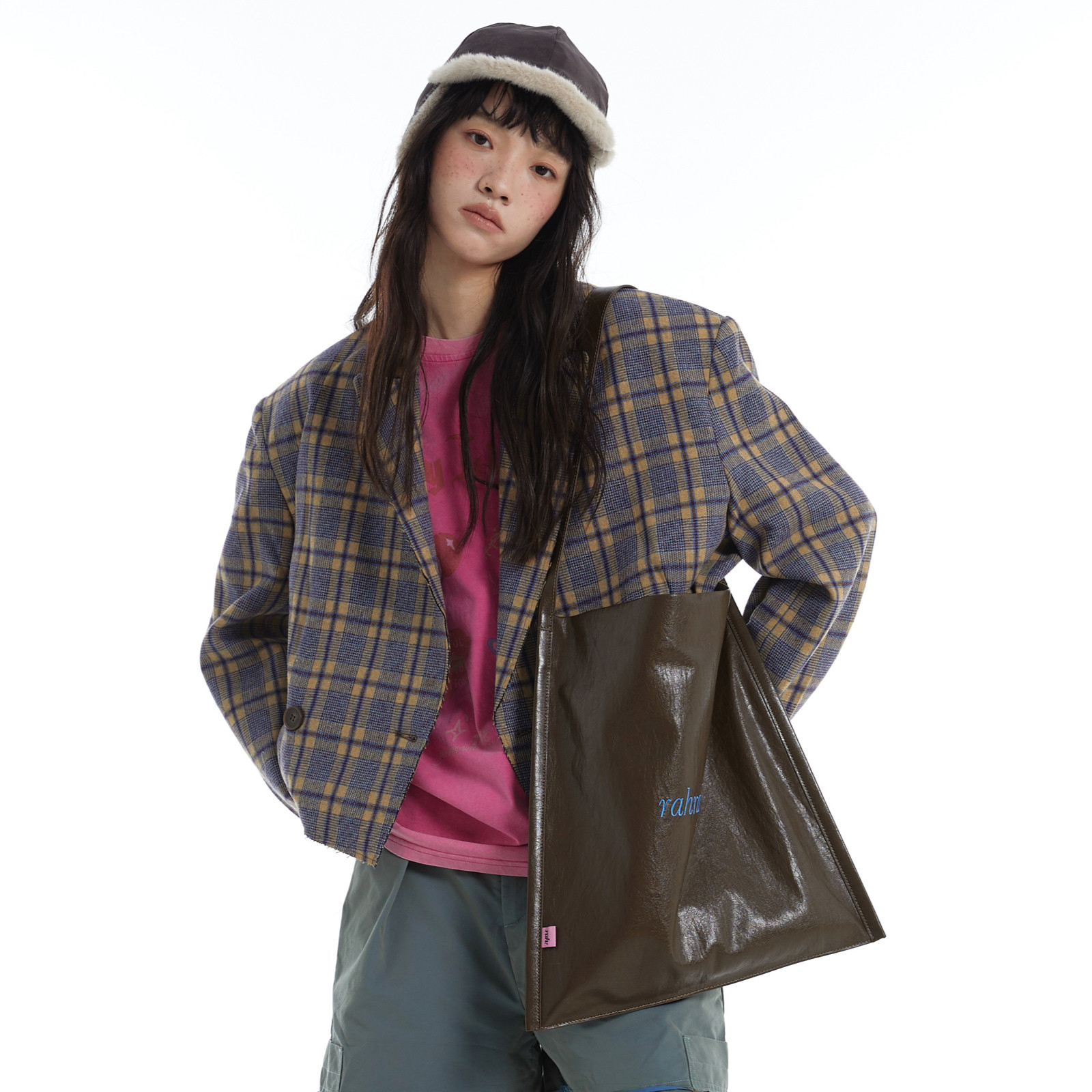 DirtySix “rahrah!”袋袋 5色 撞色绣线 原创大容量软皮托特包,淘宝优惠券,粉丝福利购,淘宝优惠卷