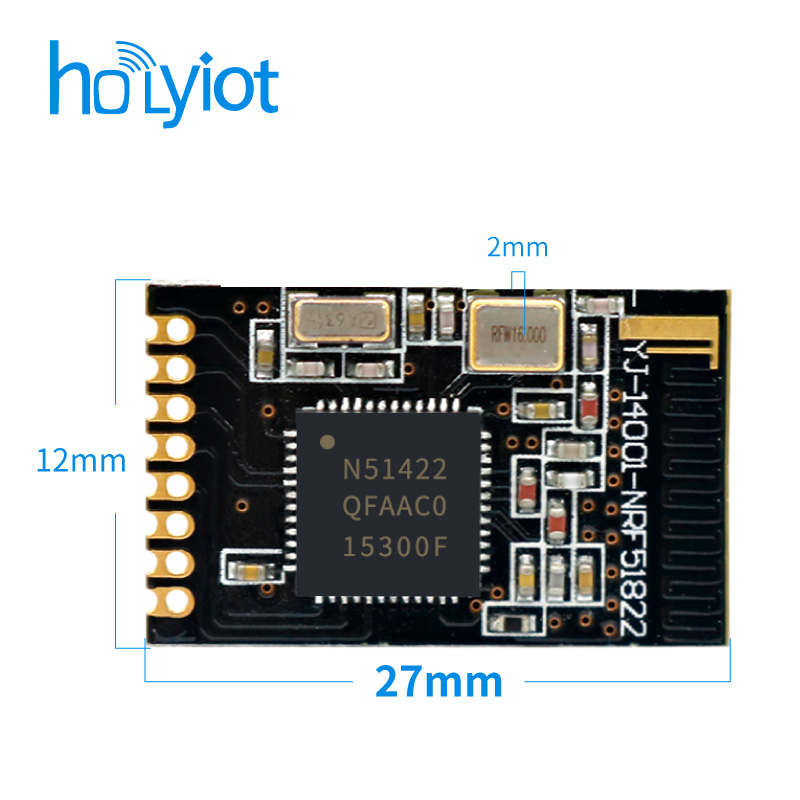 Nordic nRF51422贴片蓝牙模块ANT组网2.4G无线数传TIBLE4.0串口 - 图1