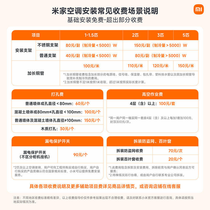 小米空调套装三室一厅组合一级变频巨省电1.5/3P匹立式客厅家用柜