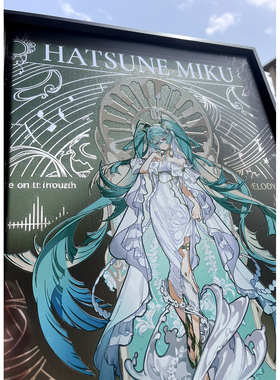初音未来二次元透光壁画客厅卧室