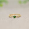#I37418K gold inlaid with ice and full of green natural goods
