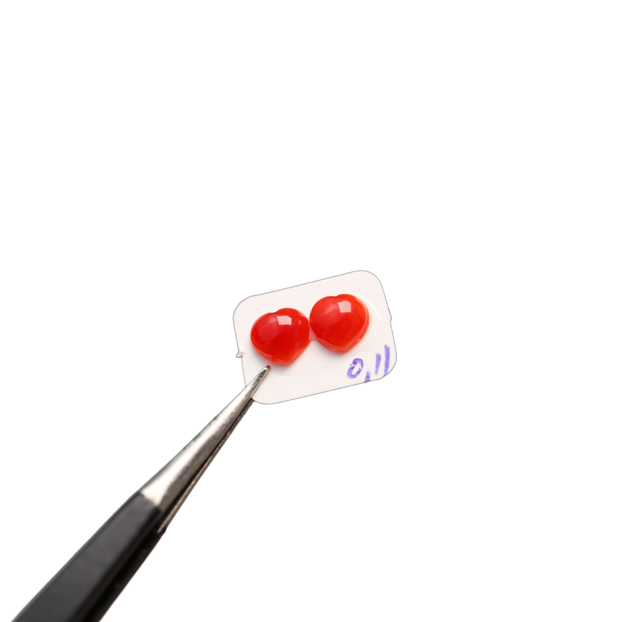 Deep sea red natural organic ruby peach heart noodles