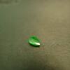 Ice full of green natural grade A jade drop-shaped ring surface