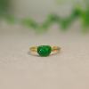 Myanmar natural grade A jadeite Ruyi head ring