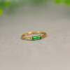 Natural Grade A Jadeite Square Pillar Ring