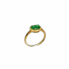 Ice green Burmese natural grade A jade Ruyi head ring