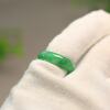 Ice green Myanmar natural grade A jadeite ring