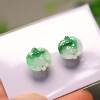 Myanmar natural grade A jade bat ring face