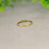 Natural Grade A Jadeite Square Pillar Ring