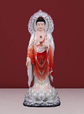 树脂西方三圣佛像观音菩萨家用供奉观音佛像阿弥陀佛像站像摆件