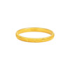 Laomiao gold solid gold fine sparkling ring 5G three-dimensional exquisite simple geometric fine starlight shining temperament whitening