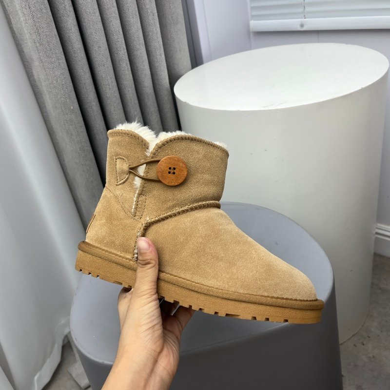 品牌断码真皮靴子女2025新款冬款磨砂皮短靴圆头平底加厚雪地靴女,淘宝优惠券,粉丝福利购,淘宝优惠卷