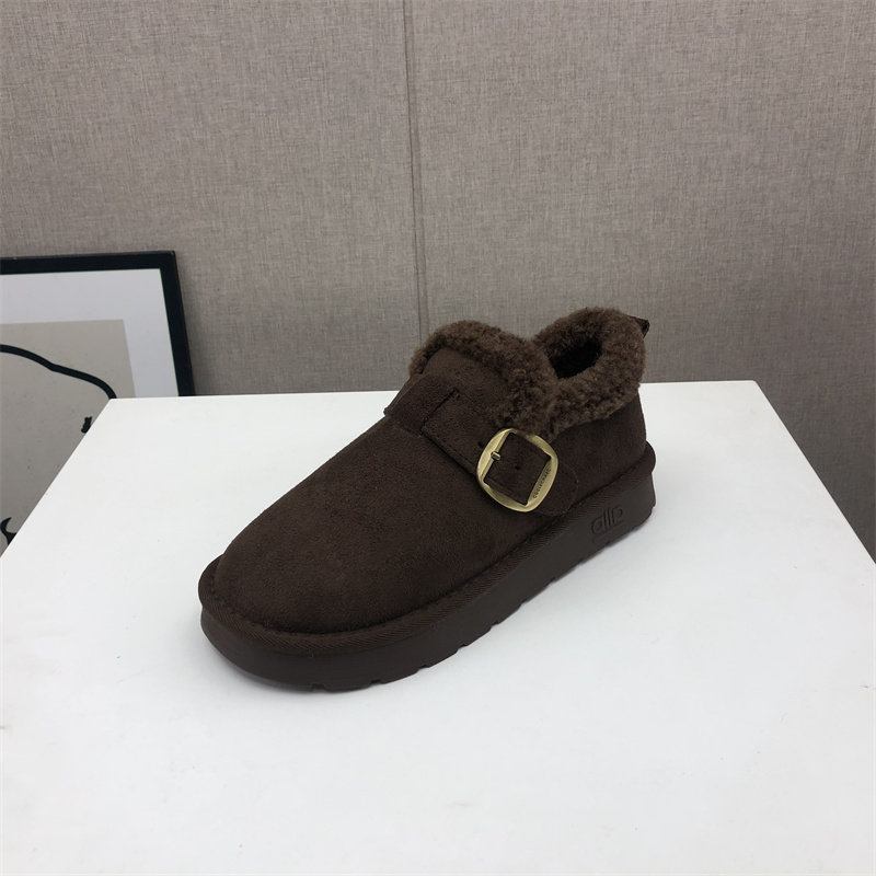 品牌撤柜女鞋2025新款冬季时尚加厚保暖勃肯鞋圆头平底软底单鞋女,淘宝优惠券,粉丝福利购,淘宝优惠卷