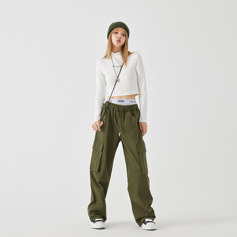 turn signal潮牌高腰春秋休闲裤子 turnsignal休闲裤