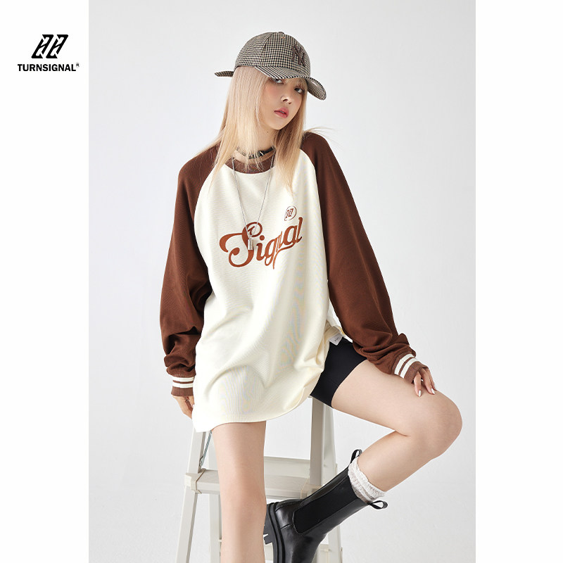 turn signal美式潮牌插肩袖t恤 turnsignalT恤