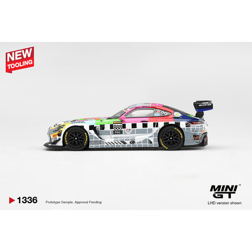 [CarBox] MINIGT 1:64 梅赛德斯 奔驰AMG GT3 2025巴瑟斯特 #1336 - 图1