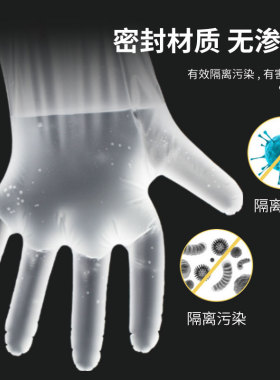 一次性手套食品级TPE半透明手套