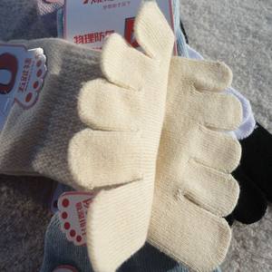 夏季纯棉吸汗五趾袜梦娜薄款女士瑜伽分五指袜浅色