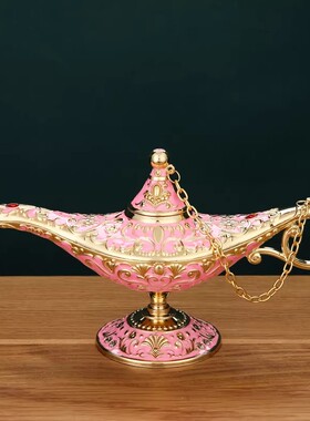 复古东南亚工艺品阿拉丁神灯摆件