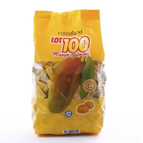 马来西亚进口一百分软糖LOT100一百份cocoaland果汁软糖芒果1kg - 图1