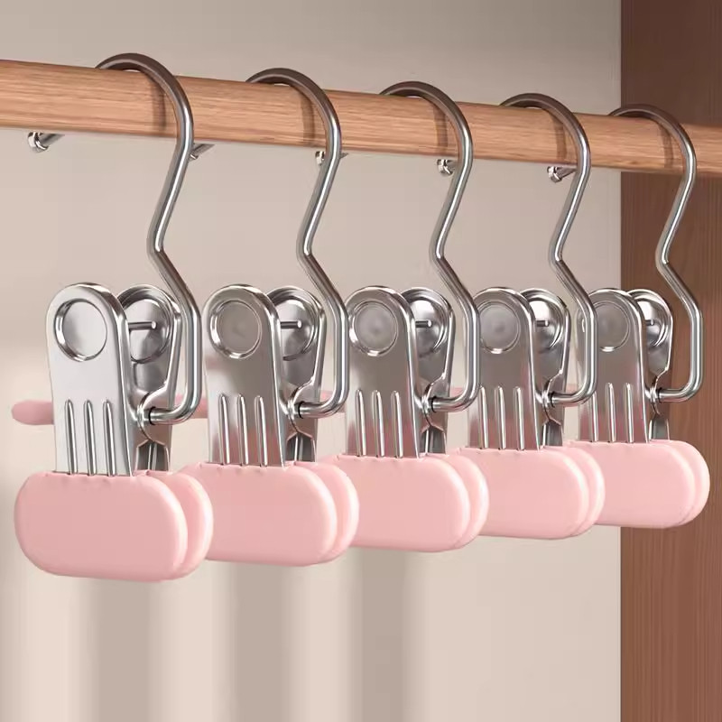 裤架裤夹子家用无痕夹力强劲加宽加厚裤子衣架jk制服裙架收纳夹子 - 图2