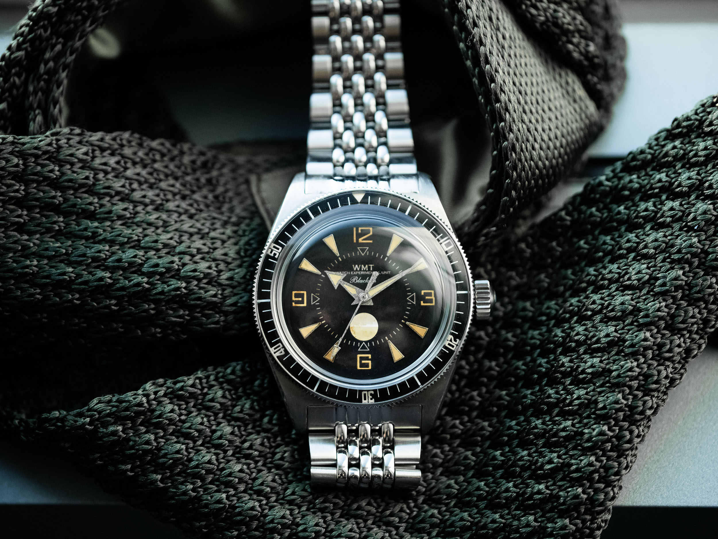 WMT Watch Blackfin MK II Fifty Fathoms做旧氧化自动机械手表 - 图0