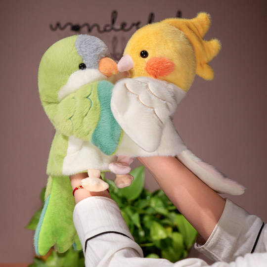 Funny interactive soothing bird hand puppet