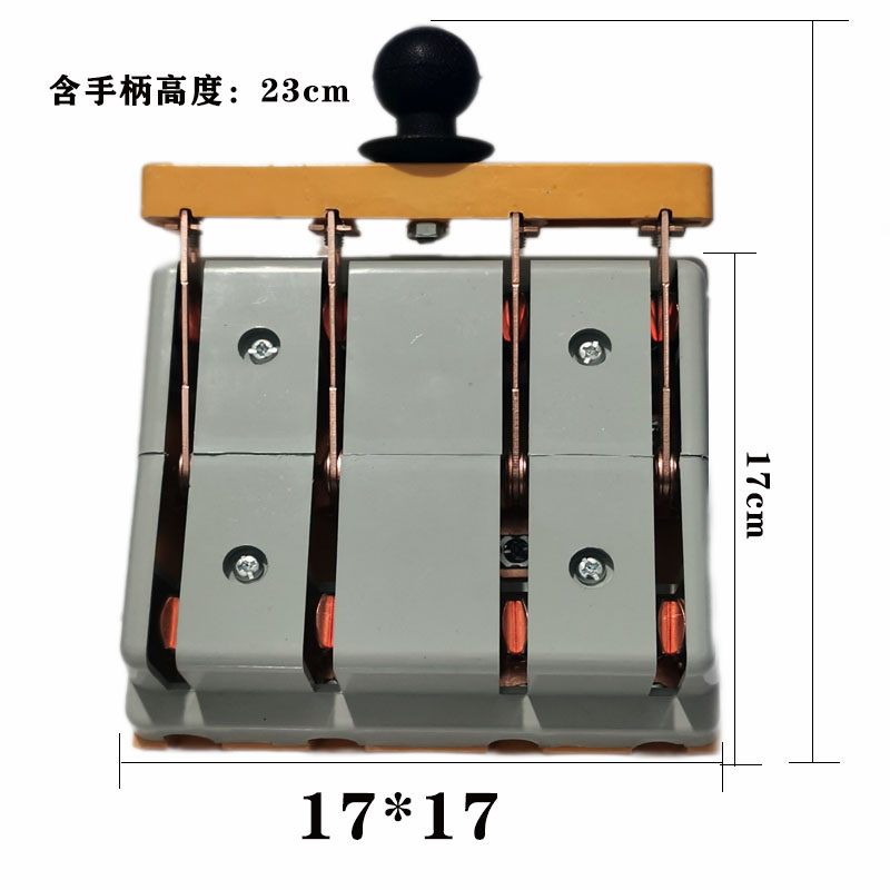 双向纯铜4P100A闸刀三相四线倒顺开关 HSF11-100A断电380v转隔离