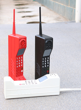 复古怀旧仿真60年代大哥大手机模型摆件老式影楼拍摄中国风古装道