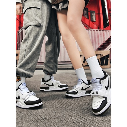 莆田AJ312黑白熊猫篮球鞋男鞋蒲田青少年学生运动鞋莆由板鞋女款 - 图0