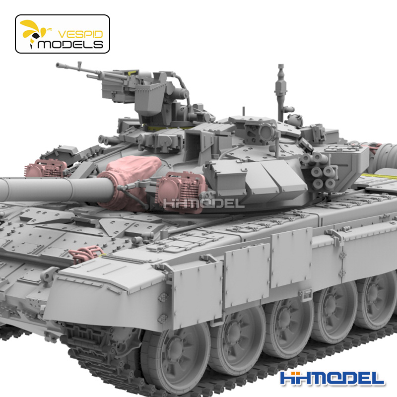 恒辉模型黄蜂 720025 1/72 T-90主战坦克送3D打印件拼装模型-图1